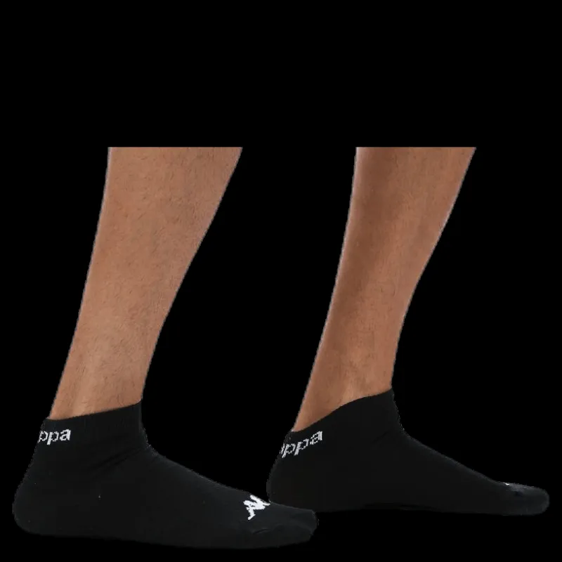 Outlet Kappa Ben 3-Pack Footies Black Svart