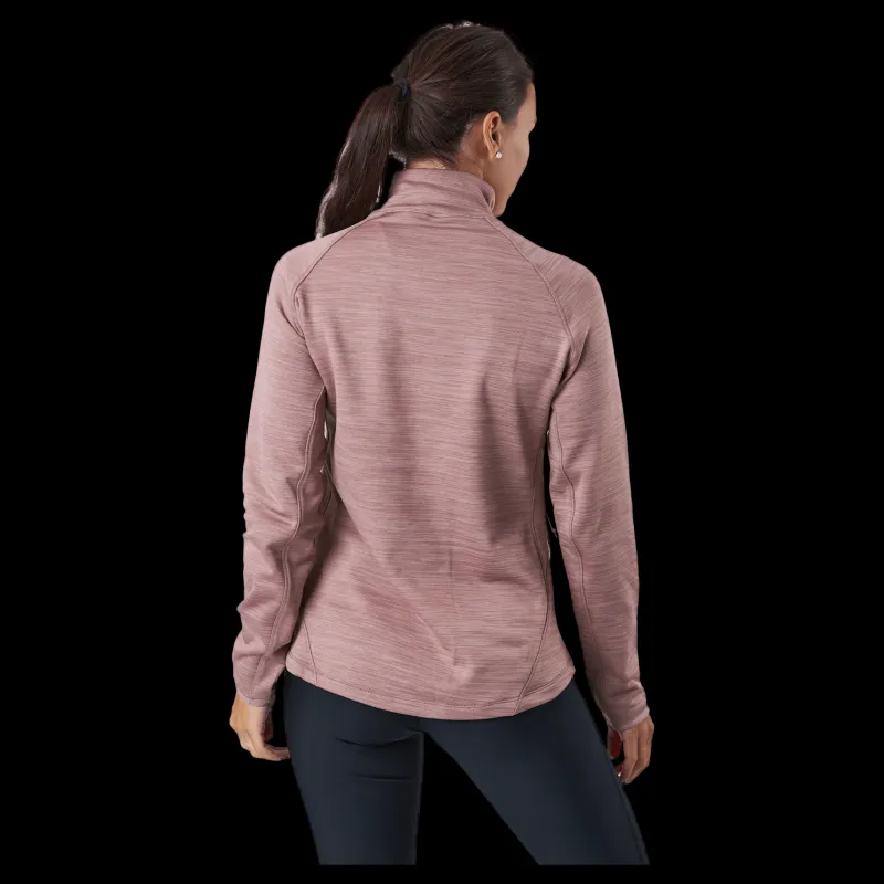 Kari Traa Berthe Midlayer Half Zip Taupe Brun New