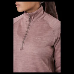 Kari Traa Berthe Midlayer Half Zip Taupe Brun New