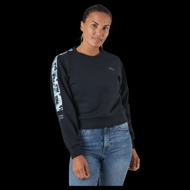 Fila Bettens Cropped Crew Sweat 80001- Moonless Night Svart Online