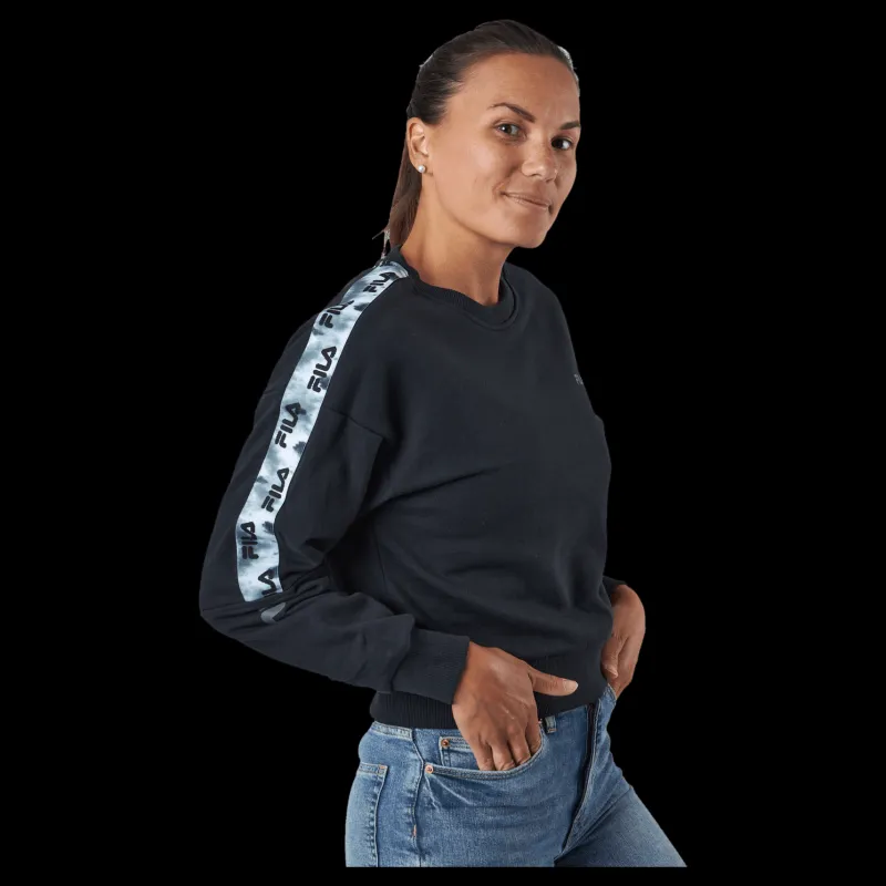 Fila Bettens Cropped Crew Sweat 80001- Moonless Night Svart Online