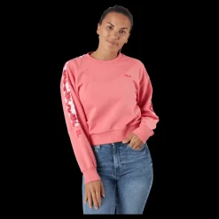 Outlet Fila Bettens Cropped Crew Sweat 40021 - Tea Rose Rosa