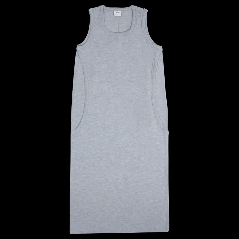 Best Boob Bff S/l Dress Grey Melange Grå