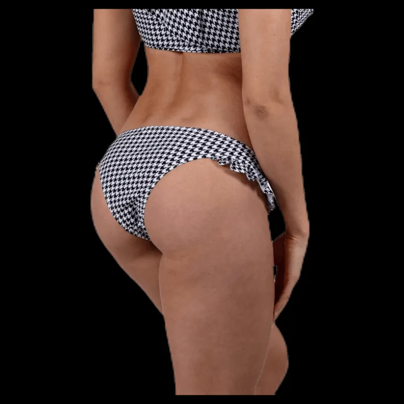 Pieces Bianca Bikini Brazil White/Black Vit och Svart Hot