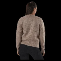 Pieces Bibi Ls Knit Cardigan Beige Clearance