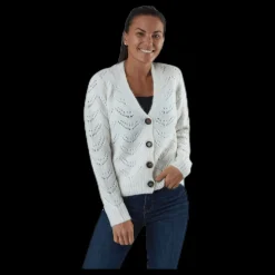 Clearance Pieces Bibi Ls Knit Cardigan White Vit