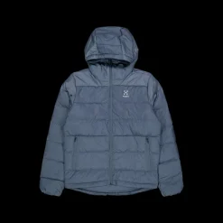 Online Haglöfs Bield Down Hood Steel Blue Blå
