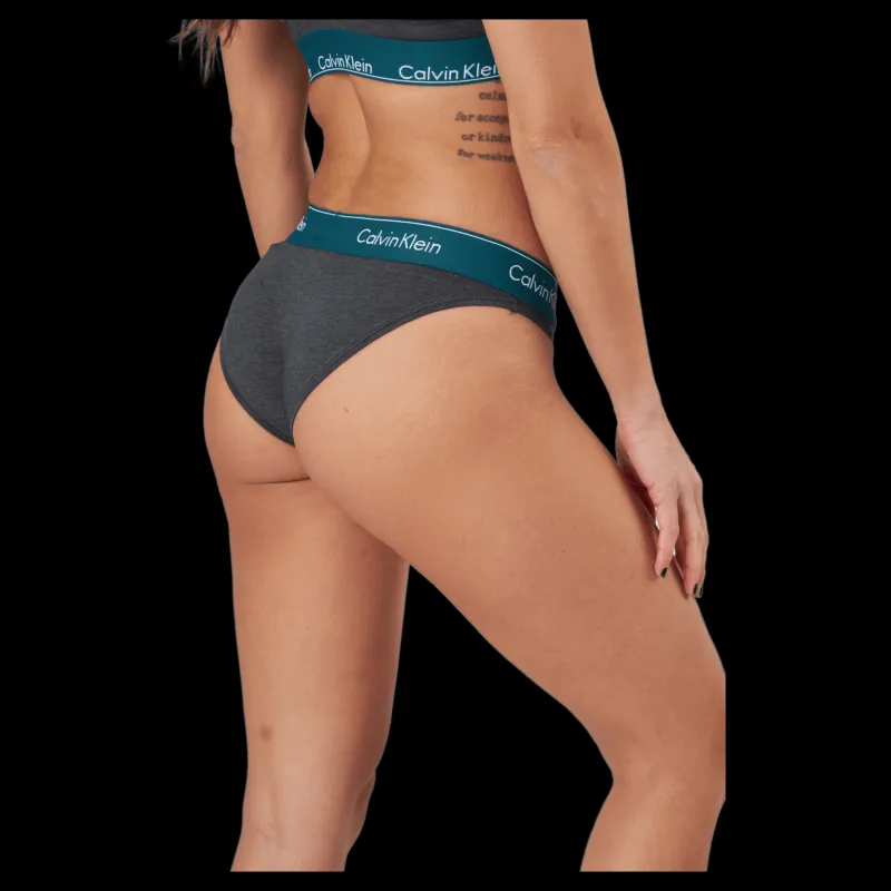 Calvin Klein Bikini Charcoal Heather_topaz Gemston Svart Outlet