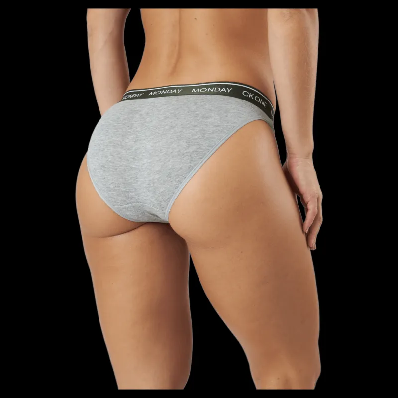 Outlet Calvin Klein Bikini 7pk Grey Heather_colour Wb Grå