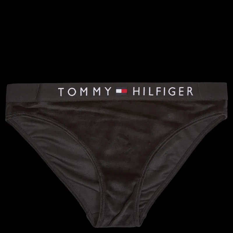 Tommy Hilfiger Bikini Velour Black Svart Discount