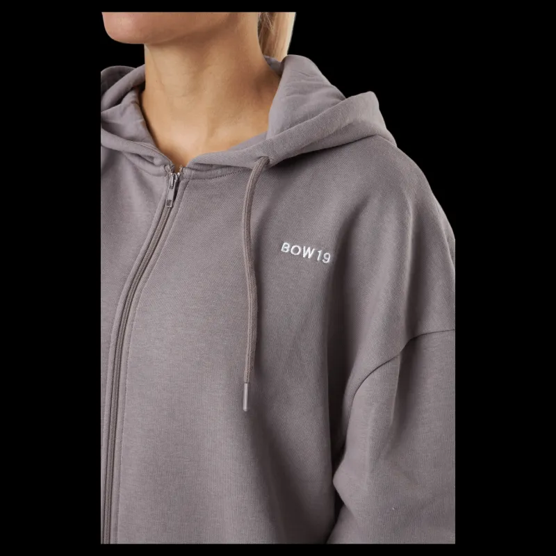 BOW19 Billie Zip Hood Cinder Grå