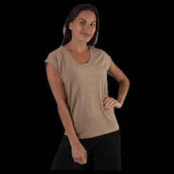 Best Pieces Billo Tee Lurex Stripes Beige