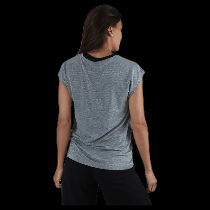 Discount Pieces Billo Tee Lurex Stripes Grey Grå