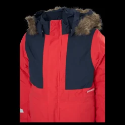 Didriksons Björnen Kids Cover 5 Bright Red Flerfärgad Outlet