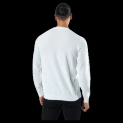 Discount Jack & Jones Blacamp Knit Structure Crew Neck White Vit