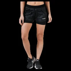 Sale Newline Black 2-Lay Shorts Black Svart