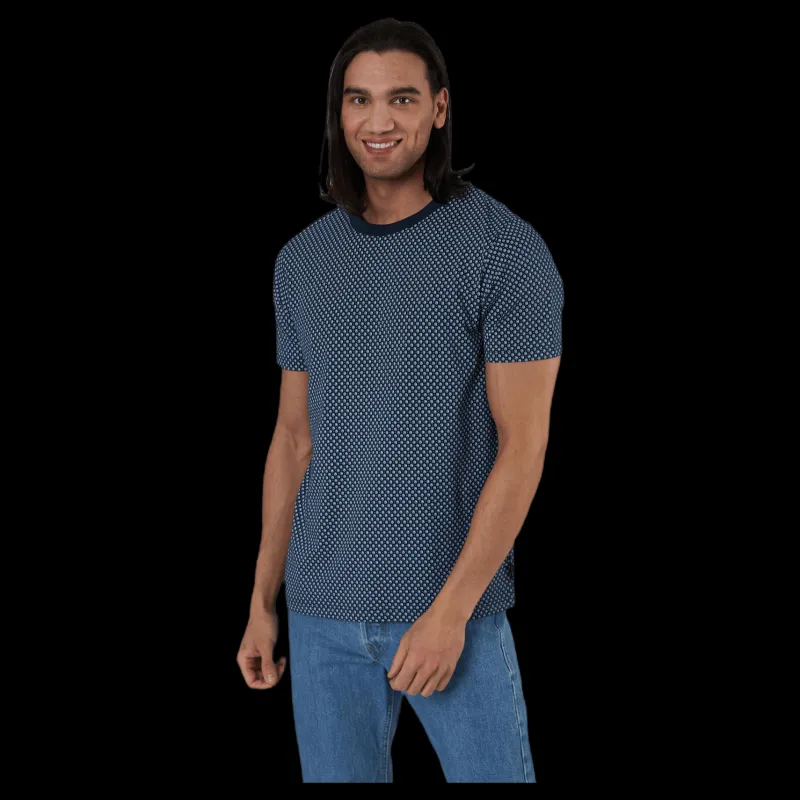Jack & Jones Blackburn Tee Ss Crew Neck Blue Blå