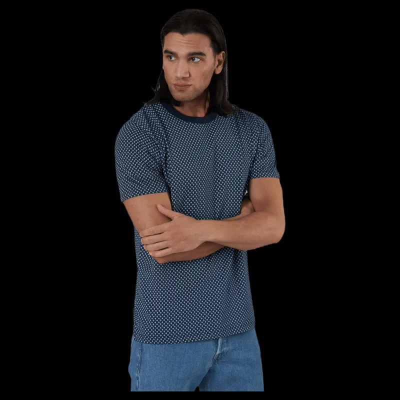 Jack & Jones Blackburn Tee Ss Crew Neck Blue Blå