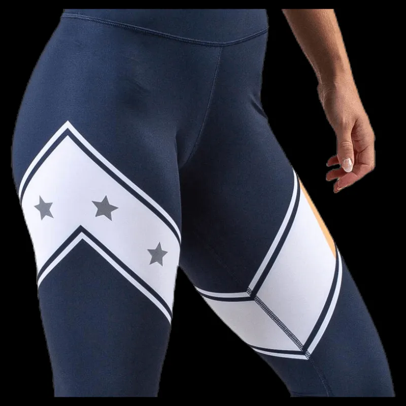Tommy Hilfiger Sport Block Legging Stars Full Length Blue Blå Online