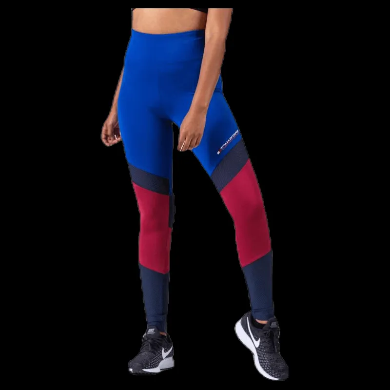 Tommy Hilfiger Sport Blocked Legging Full Length Blue Blå Sale