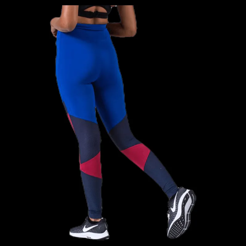 Tommy Hilfiger Sport Blocked Legging Full Length Blue Blå Sale