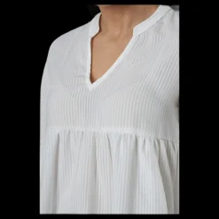 Online Only Bloom 3/4 Top Wvn White Vit