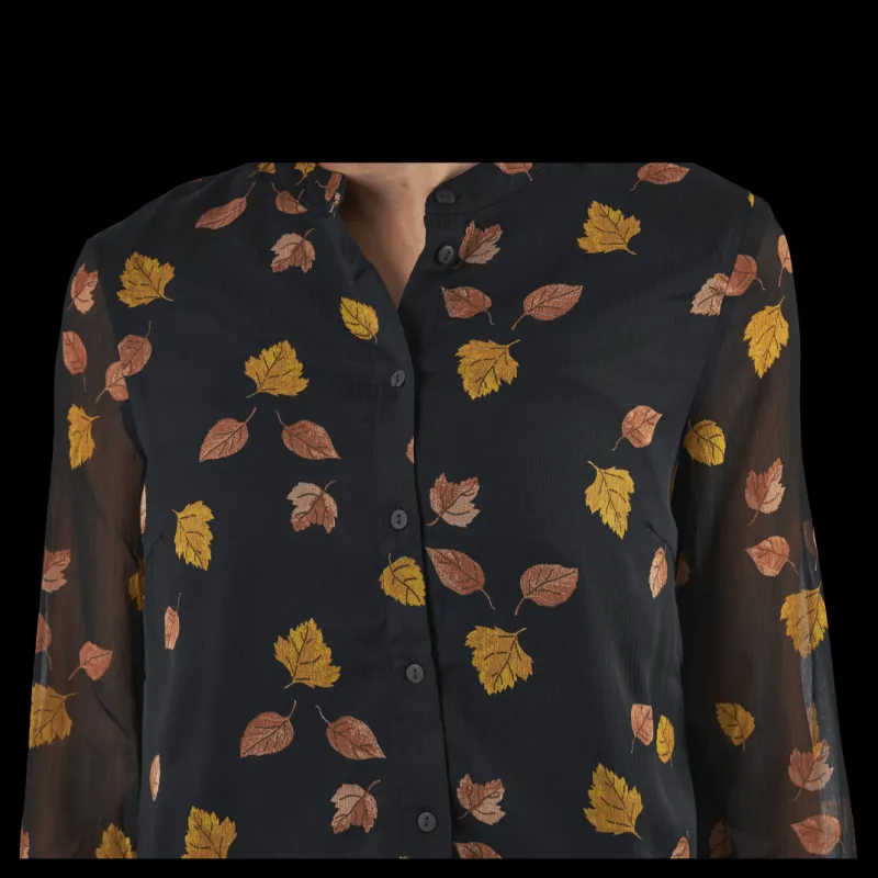 Sale Pieces Blume Ls Shirt Black Svart