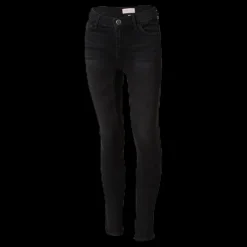 Kids Only Blush Skinny Raw Jeans Black Svart Clearance