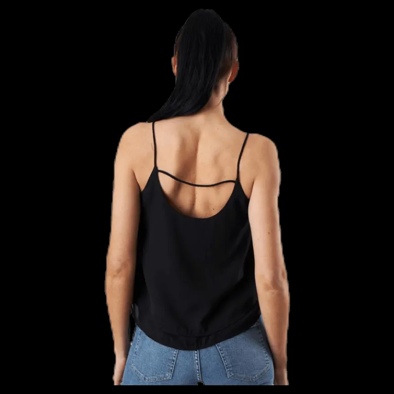 Pieces Bodil Slip Top Black Svart