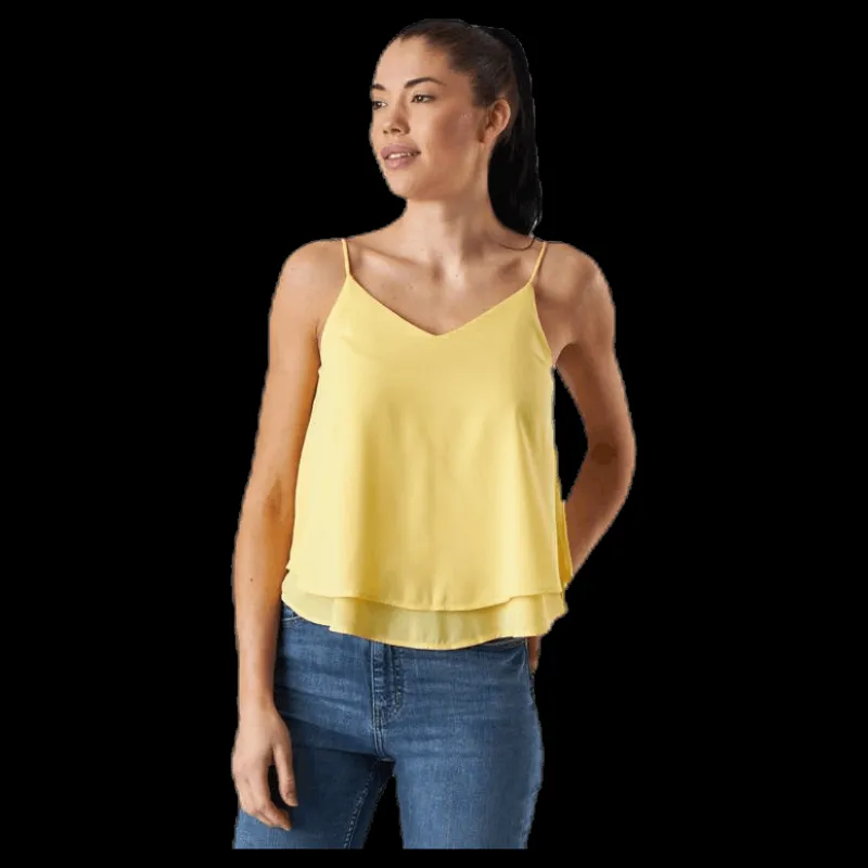 Pieces Bodil Slip Top Yellow Gul