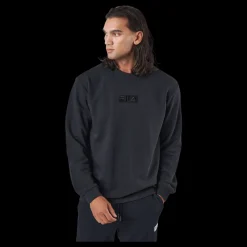 Discount Fila Bohinj Sweat Crew 80001 - Moonless Night Svart