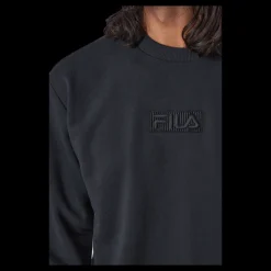 Discount Fila Bohinj Sweat Crew 80001 - Moonless Night Svart
