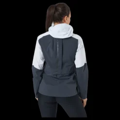 Sale Salomon Bonatti Trail Wp Jkt W Ebony/wht Flerfärgad