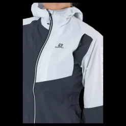 Sale Salomon Bonatti Trail Wp Jkt W Ebony/wht Flerfärgad