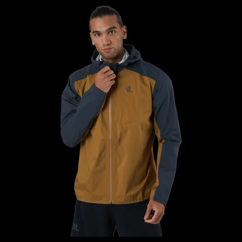 Clearance Salomon Bonatti Wp Jkt M Cumin/ebony Flerfärgad
