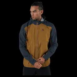 Clearance Salomon Bonatti Wp Jkt M Cumin/ebony Flerfärgad