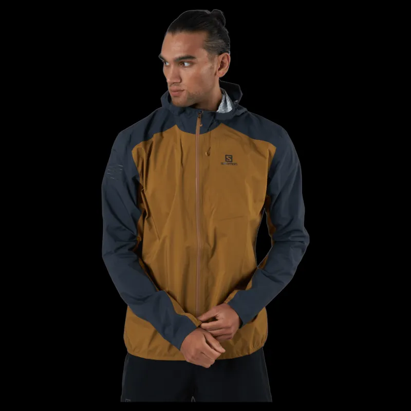 Clearance Salomon Bonatti Wp Jkt M Cumin/ebony Flerfärgad