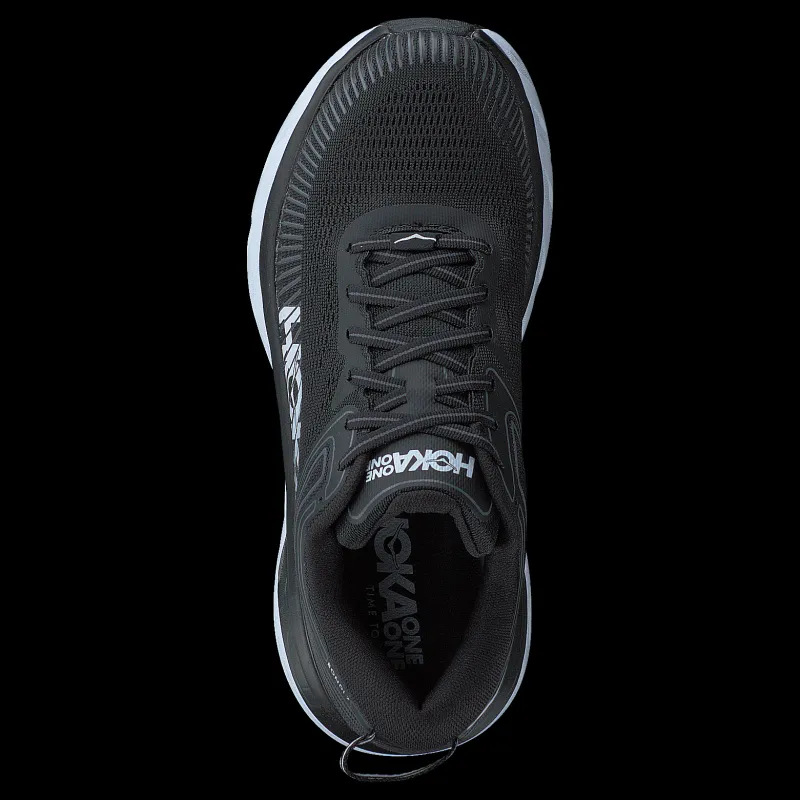 Hoka Bondi 7 White/Black Vit och Svart