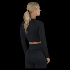 Sale NOUN Bonnie Ribbed LS Black Svart