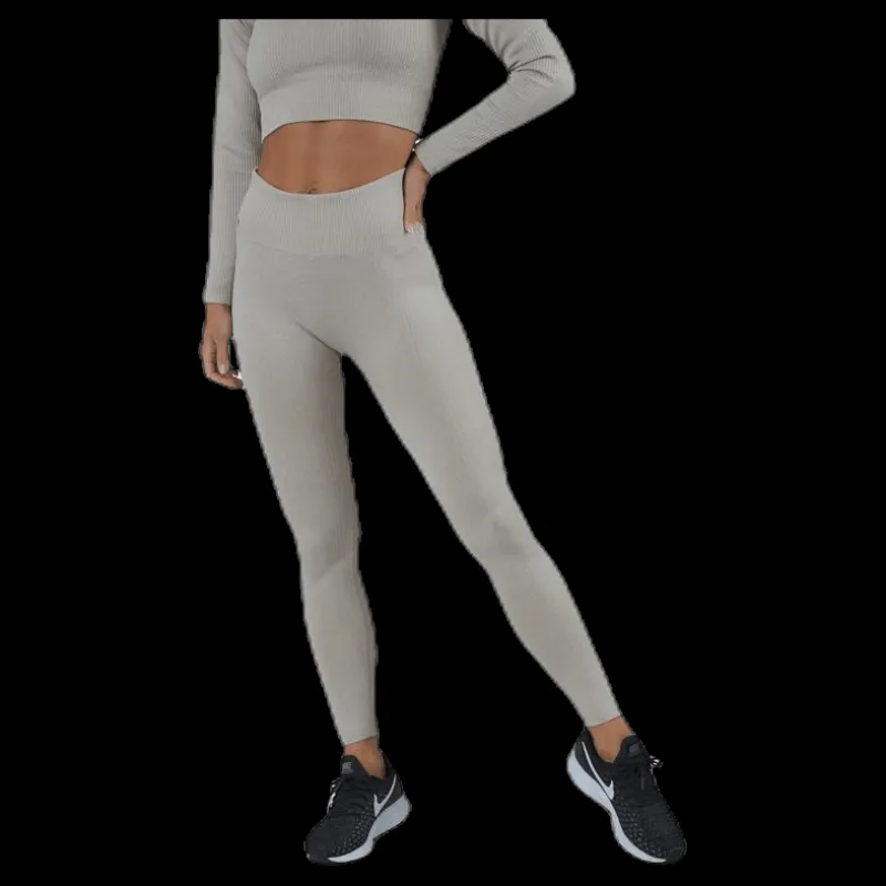 NOUN Bonnie Ribbed Tights Beige Online