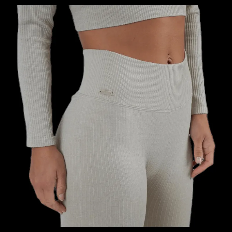 NOUN Bonnie Ribbed Tights Beige Online