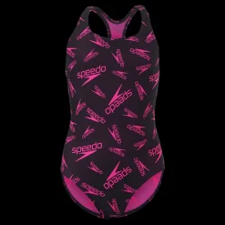 Speedo Boom Logo Medalist Jf Black/electric Pink Svart och Rosa