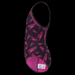 Speedo Boom Logo Medalist Jf Black/electric Pink Svart och Rosa