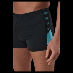Speedo Boom Logo Splice Aquashort Blue/Black Blå och Svart Hot