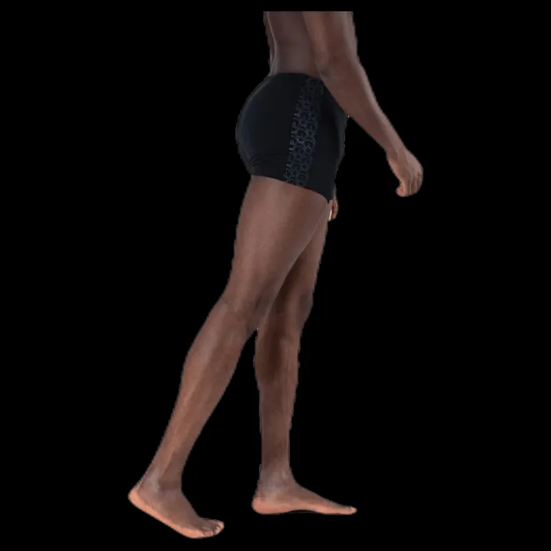 Clearance Speedo Boomstar Splice Aquashort Am Black/Grey Svart och Grå