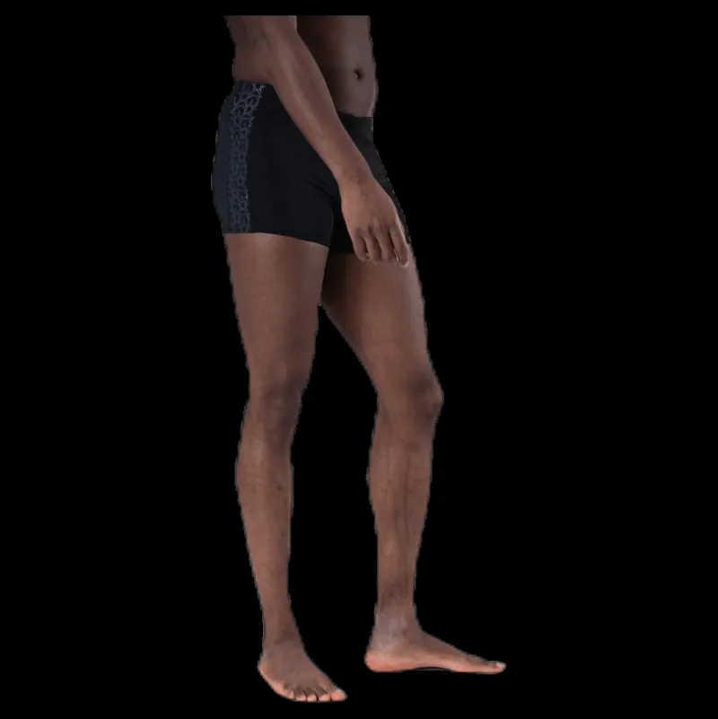 Clearance Speedo Boomstar Splice Aquashort Am Black/Grey Svart och Grå