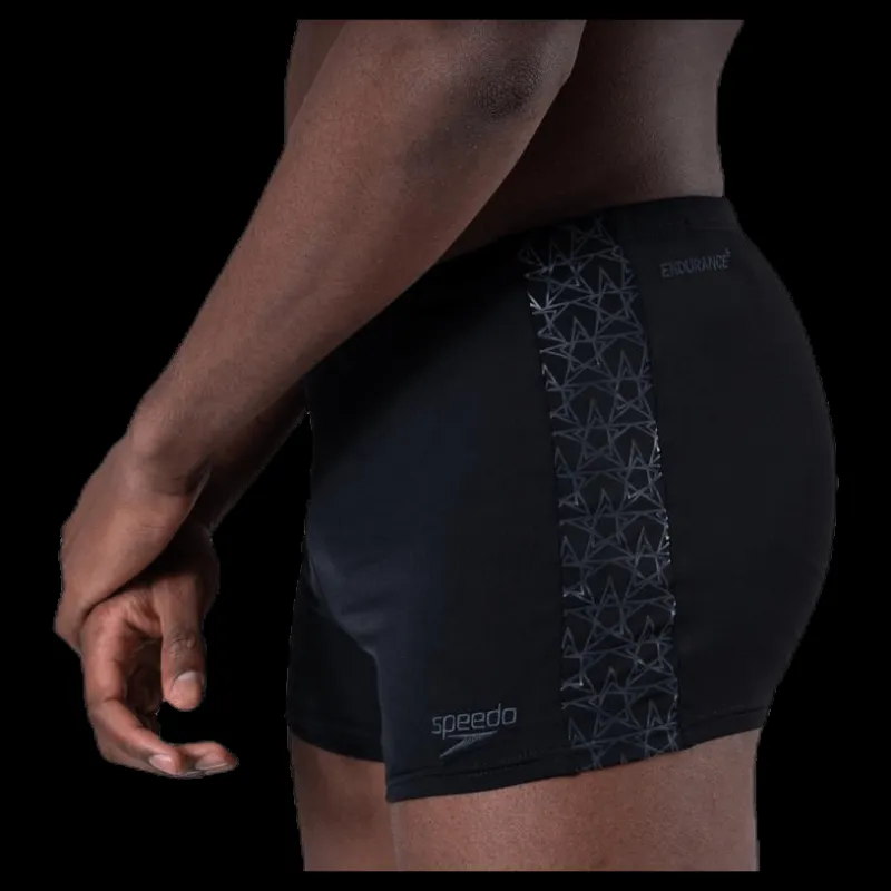 Clearance Speedo Boomstar Splice Aquashort Am Black/Grey Svart och Grå