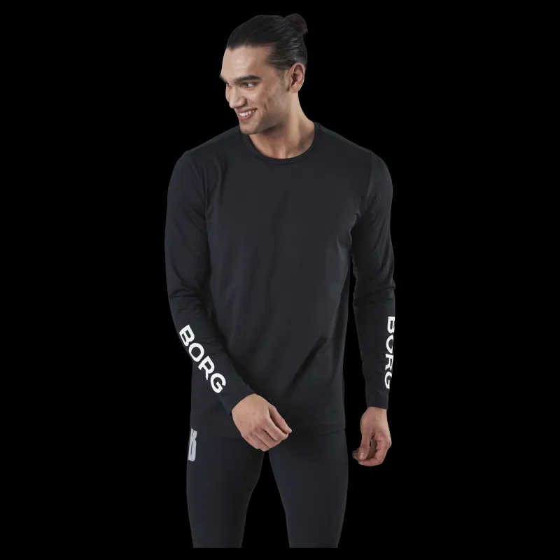 Björn Borg Borg LS Tee Black Svart New