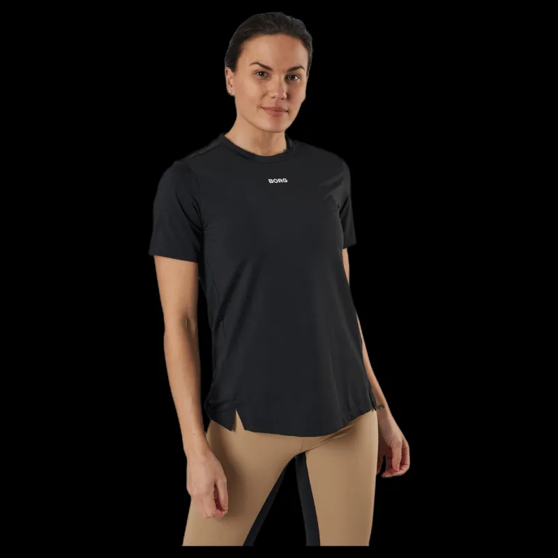 Björn Borg Borg Regular Tee Black Svart
