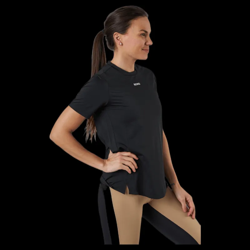 Björn Borg Borg Regular Tee Black Svart